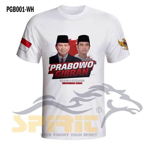 Jual Baju Prabowo Gibran Kaos Prabowo Gibran Capres Cawapres 2024