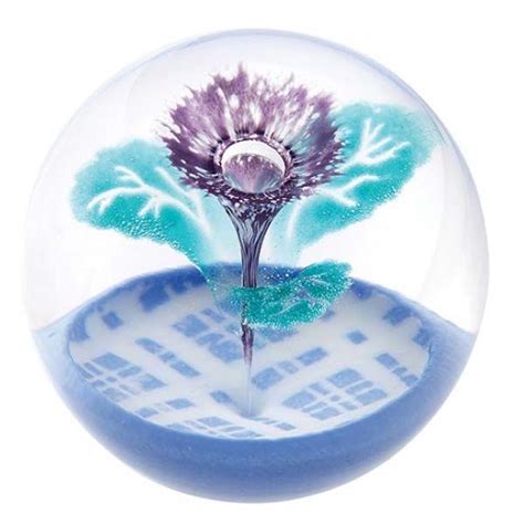 Scottish Glass Paperweights Caithness Glass Scottish Thistle