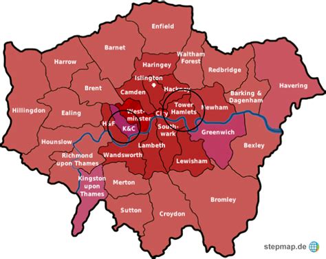 StepMap - London - Landkarte für Deutschland