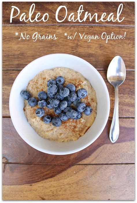 Easy Paleo Oats Vegan And Grain Free Recipe Paleo Oatmeal Paleo Recipes Breakfast How To