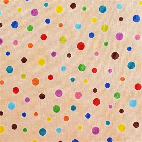 Multi Color Polka Dot Fabric Etsy