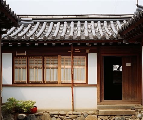 Korean Traditional Houses In M Korea Background Architecture Ancient