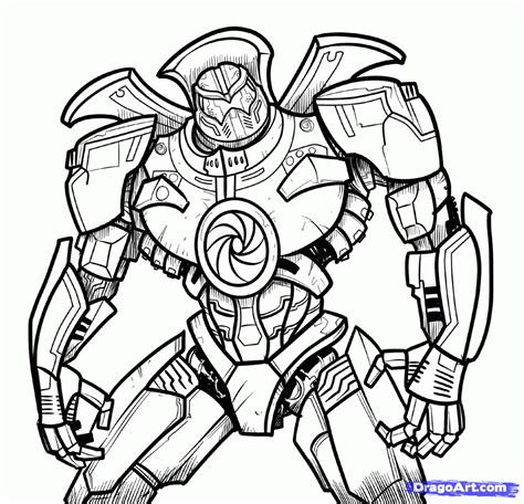 Pacific Rim Robots Colouring Pages Online Coloring Pages Colouring