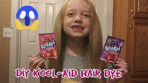 Diy Kool Aid Hair Dye For Girls Youtube