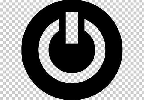 Power Symbol Computer Icons Button Png Clipart Area Black And White