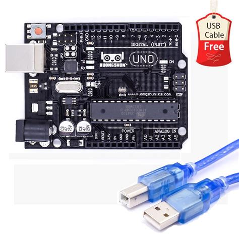 Uno R Atmega P Board Improved Version Ch Chip With Usb Cable