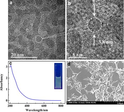 A Hrtem Image Of Carbon Dots Cds B A Single Cd With Crystalline