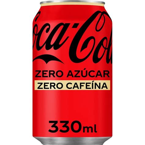 Comprar Refresco de cola sin azúcar ZERO CAFEÍNA lata 33 cl COCA COLA