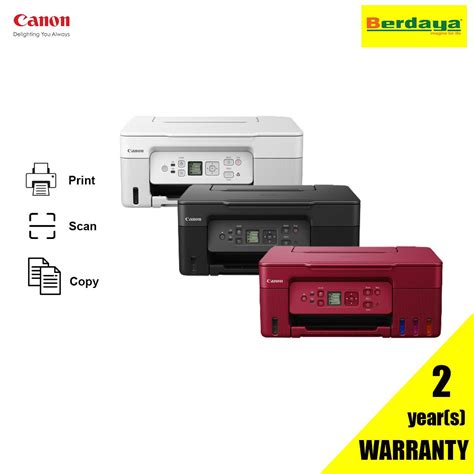 Canon Pixma G Wireless All In One Refillable Ink Tank Printer Berdaya