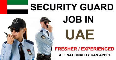 Security Guard Jobs In Uae Apply Now Gulfjobnew