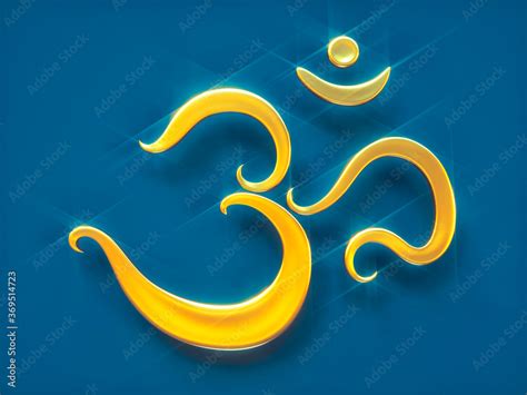 Golden Om Symbol Stock Illustration Adobe Stock