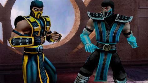 Tas Scorpion Vs Sub Zero Mortal Kombat Shaolin Monks Ps2 Youtube