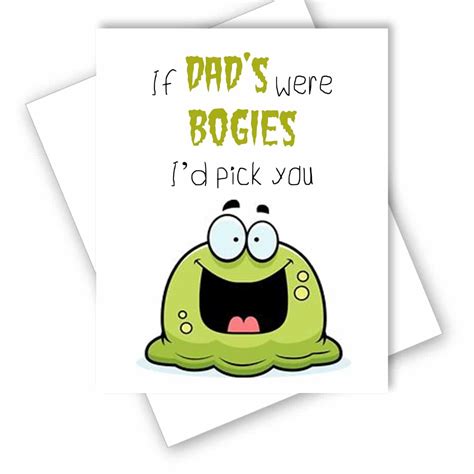 Fathers Day Card If Dads Were Bogies Id Pick You Personalised Pineapple