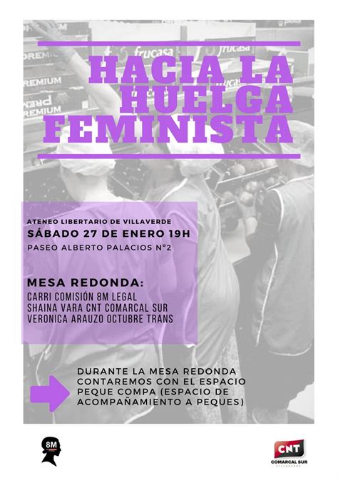 27 Enero Hacia La Huelga Feminista En Villaverde CNT Comarcal Sur Madrid