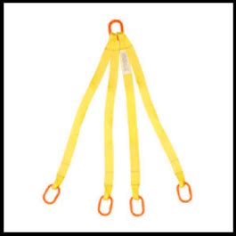 Quad Leg Nylon Sling With Master Link Both Ends Ply Cargo Lift Store