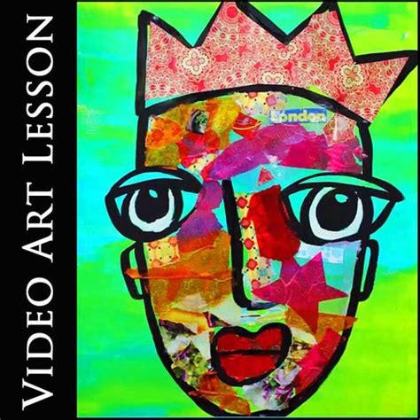 COLLAGE KING Video Art Lesson | Draw, Paint, & Collage Project & Activity