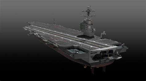 USS Gerald R Ford - 3D Model by ennuishao