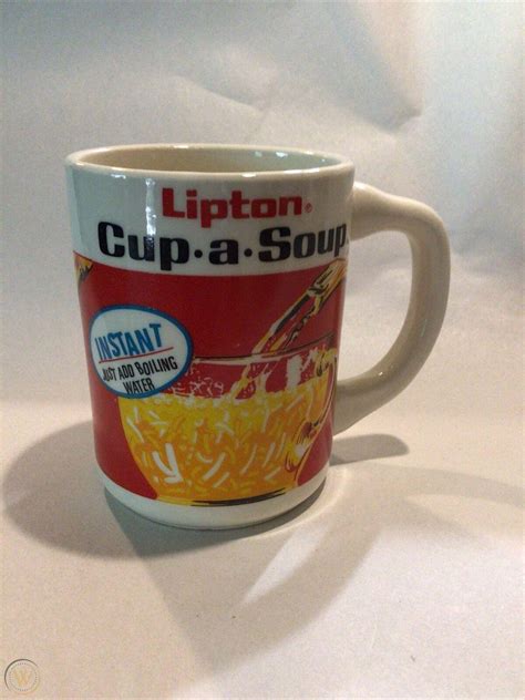 Vintage Lipton Cup A Soup Coffeesoup Mug Advertising As Pic