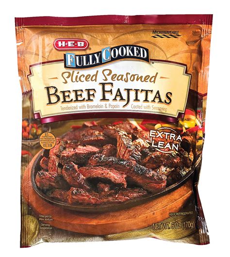 H E B Select Ingredients Fully Cooked Beef Fajitas Shop Beef At H E B