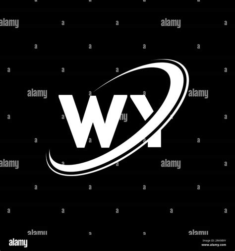 Wy W Y Letter Logo Design Initial Letter Wy Linked Circle Uppercase