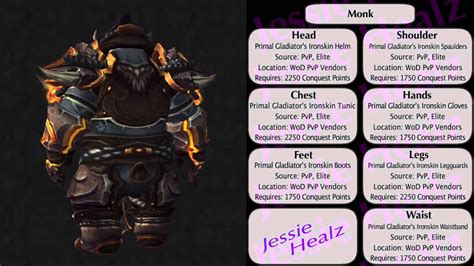 Jessiehealz Warlords Season 1 Elite Pvp Sets World Of Warcraft