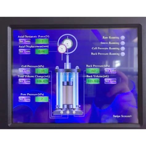 Tsz A Touch Screen Strain Controlled Triaxial Test Apparatus