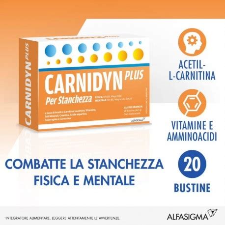 CARNIDYN PLUS INTEGRATORE STANCHEZZA FISICA E MENTALE 20BST