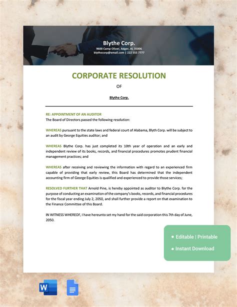 Certificate Of Corporate Resolution Form Fillable Printable Forms