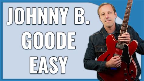 Johnny B Goode Guitar Lesson EASY Guitar Chords YouTube