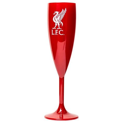 Liverpool Plast Champagne Glass Rød