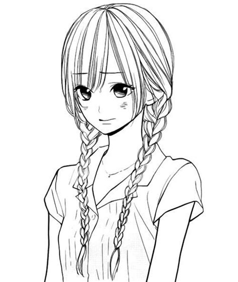 Coloriage Manga Fille ~ Coloring Pages