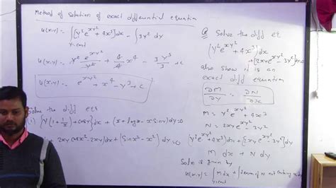 BSC PHYSICS SEM 1 Exact Differential Equation Lec 2 BSC PHYSICS BY