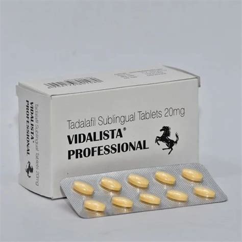 Vidalista Professional Sublingual Tablets Ip At Rs Stripe