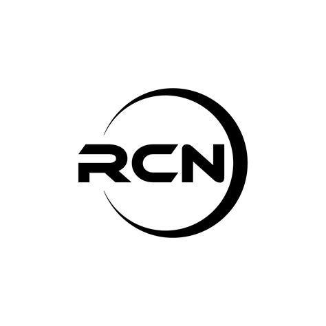 RCN letter logo design in illustration. Vector logo, calligraphy ...