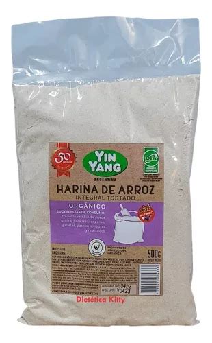 Harina De Arroz Integral Tostado Org Nico X G Sin Tacc