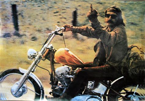 Dennis Hopper Middle Finger Easy Rider Poster