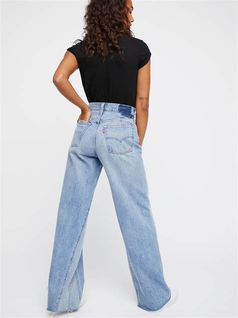 Levi S Altered Wide Leg Jeans Wide Leg Jeans Levi Jeans Fit