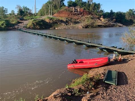 Ex Rcito Conclui Montagem Da Passadeira Sobre O Rio Forqueta Grupo A Hora