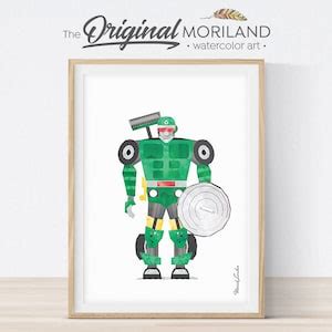 Robot Print, Garbage Truck Transformer Print, Robot Art, Transportation ...