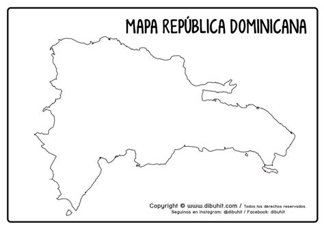 Mapa De República Dominicana Dibuhit