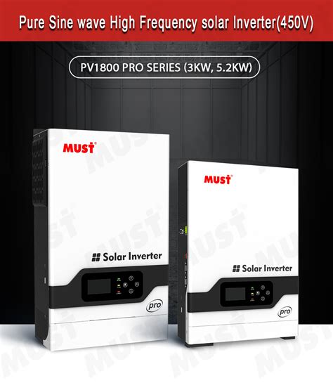 Must Hybrid Solar Power Inverter Kw Kw Kw Kw Kw On Off Grid Tie