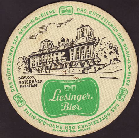 Beer Coaster Coaster Number Brewery Brau Ag City Vienna