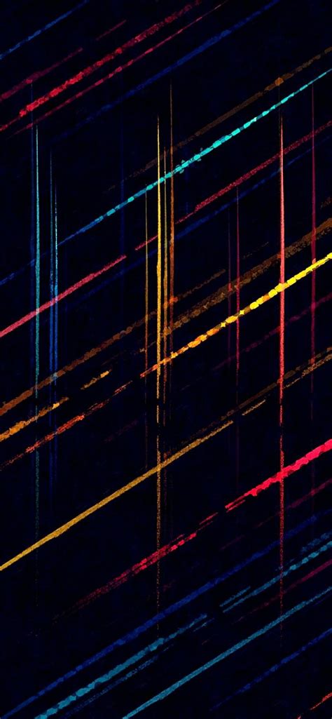 An Abstract Image Of Lines In The Dark With Colors Changing From Yellow