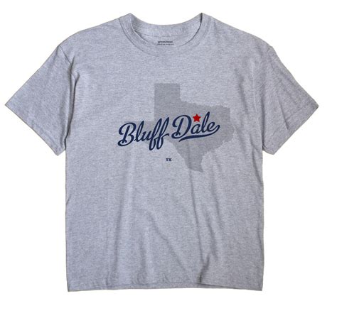 Map Of Bluff Dale Tx Texas