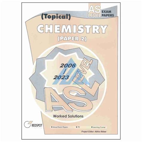 As Level Chemistry Paper Topical Solved Redspot Maryam Academy