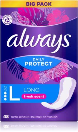 Always Daily Protect Long Fresh Scent Prot Ge Slips Avec Parfum Notino Fr