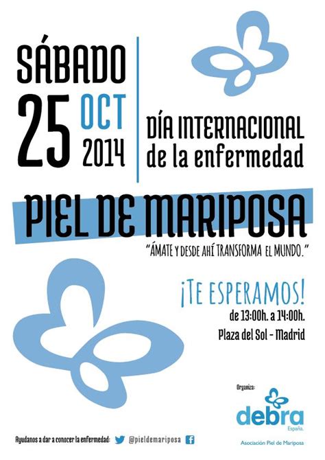 Este sábado se celebra el Día Internacional de la Piel de Mariposa