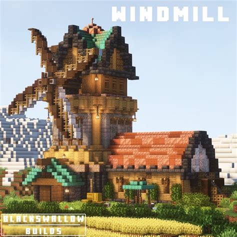 Minecraft Windmill | Minecraft steampunk, Minecraft farm, Minecraft castle