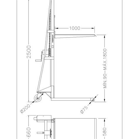 Empilhadeira Manual Translift Kg C Plataforma De Mm E Eleva O