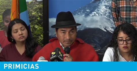 Leonidas Iza Tambi N Piensa En Una Posible Candidatura Presidencial